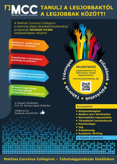 Újra lehet jelentkezni az MCC középiskolás programjába