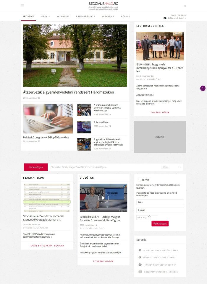 Beszámoló a szociálisháló.ro 2018-as évéről