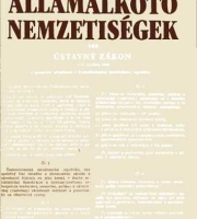 Gyönyör József -Államalkotó nemzetiségek: Tények és adatok a csehszlovákiai nemzetiségekről